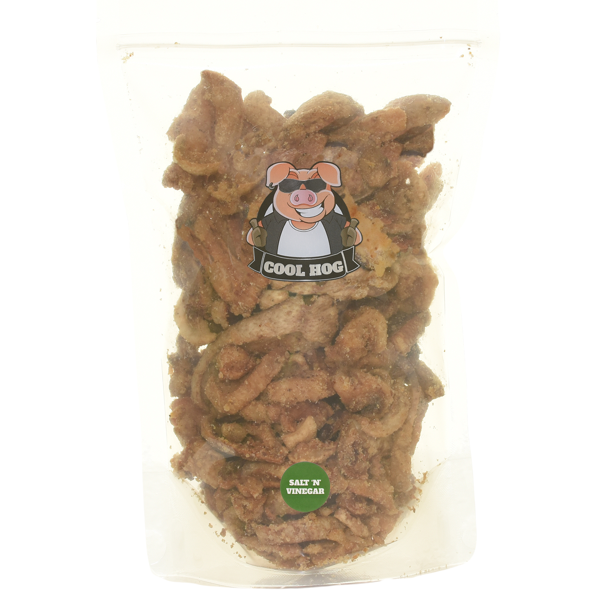 Salt & Vinegar Flavour Pork Scratching Jar Refill - Cool Hog Snacks