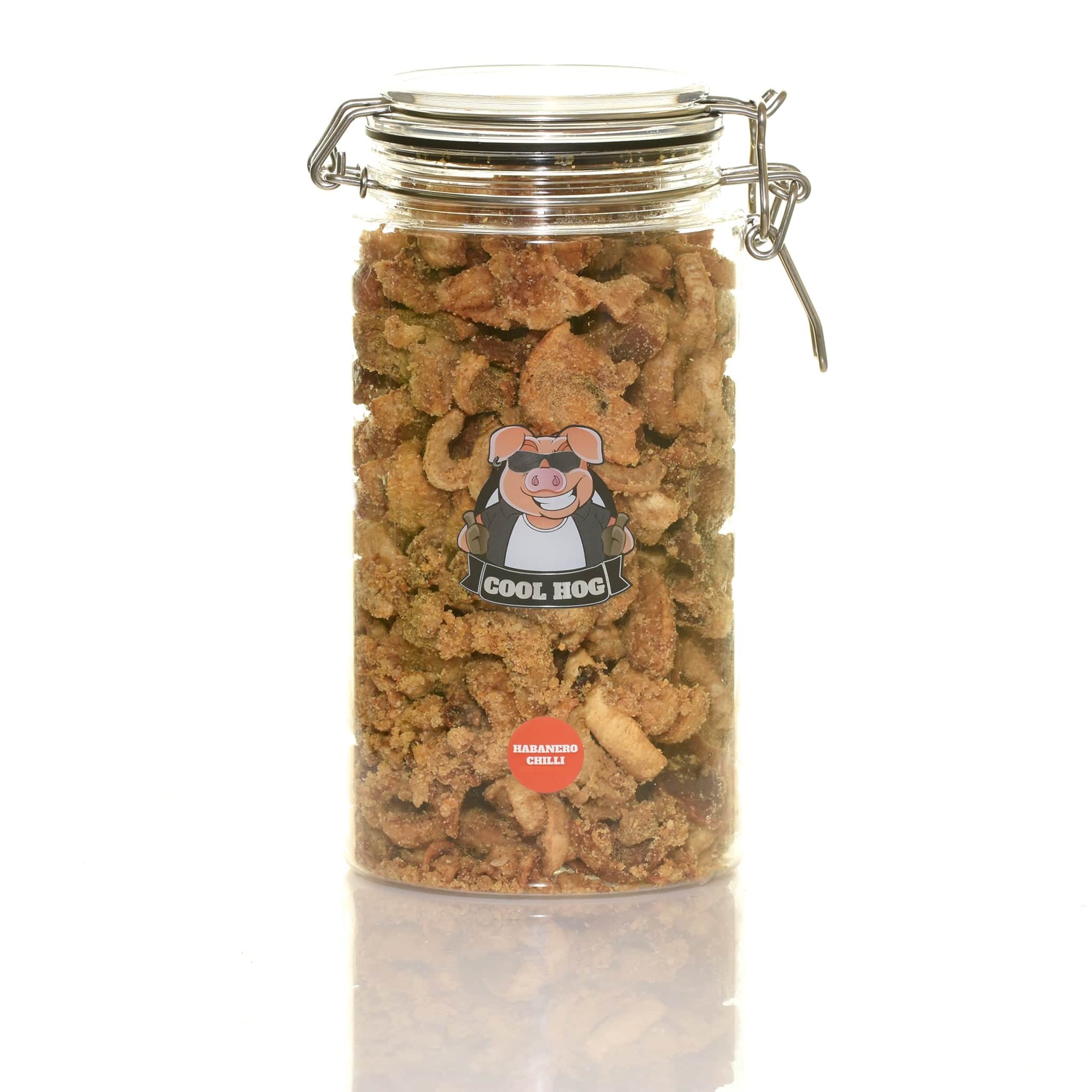 Habanero Chilli Flavour Pork Scratching Jar - Cool Hog Snacks