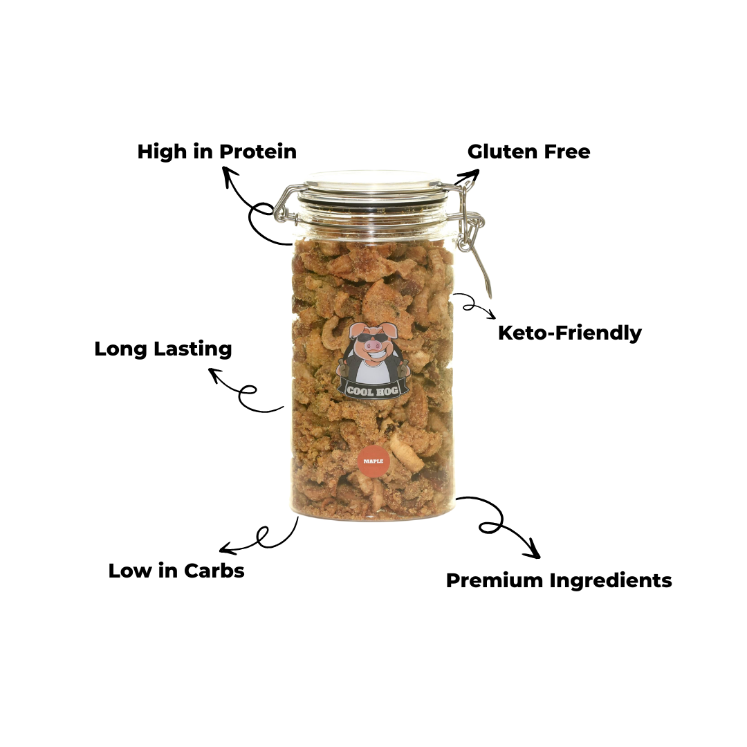 Maple Flavour Pork Scratching Jar - Cool Hog Snacks