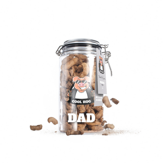 Personalised Fathers Day Original Flavour Pork Scratching Jar