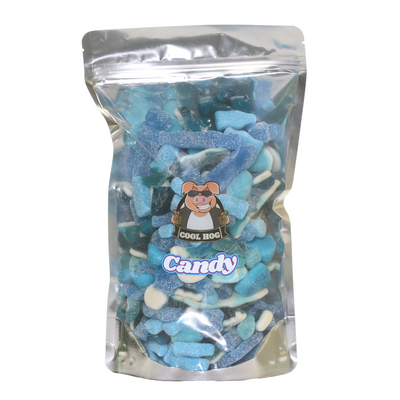 Sky's The Limit Blue Fizzy Mix Candy Resealable Bag - 1KG - Cool Hog Snacks
