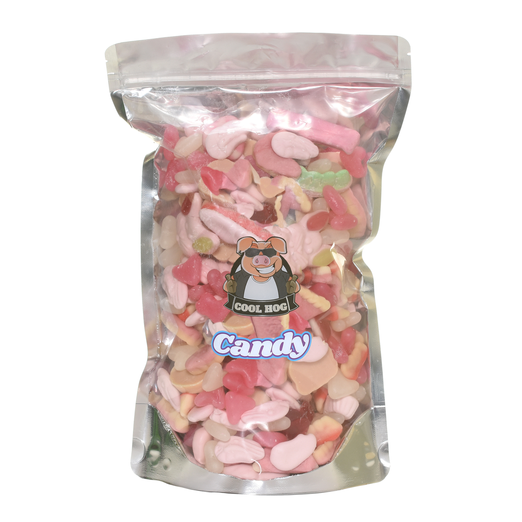 Pretty In Pink Candy Resealable Bag - 1KG - Cool Hog Snacks