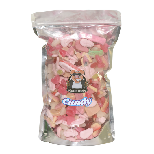 Pretty In Pink Candy Resealable Bag - 1KG