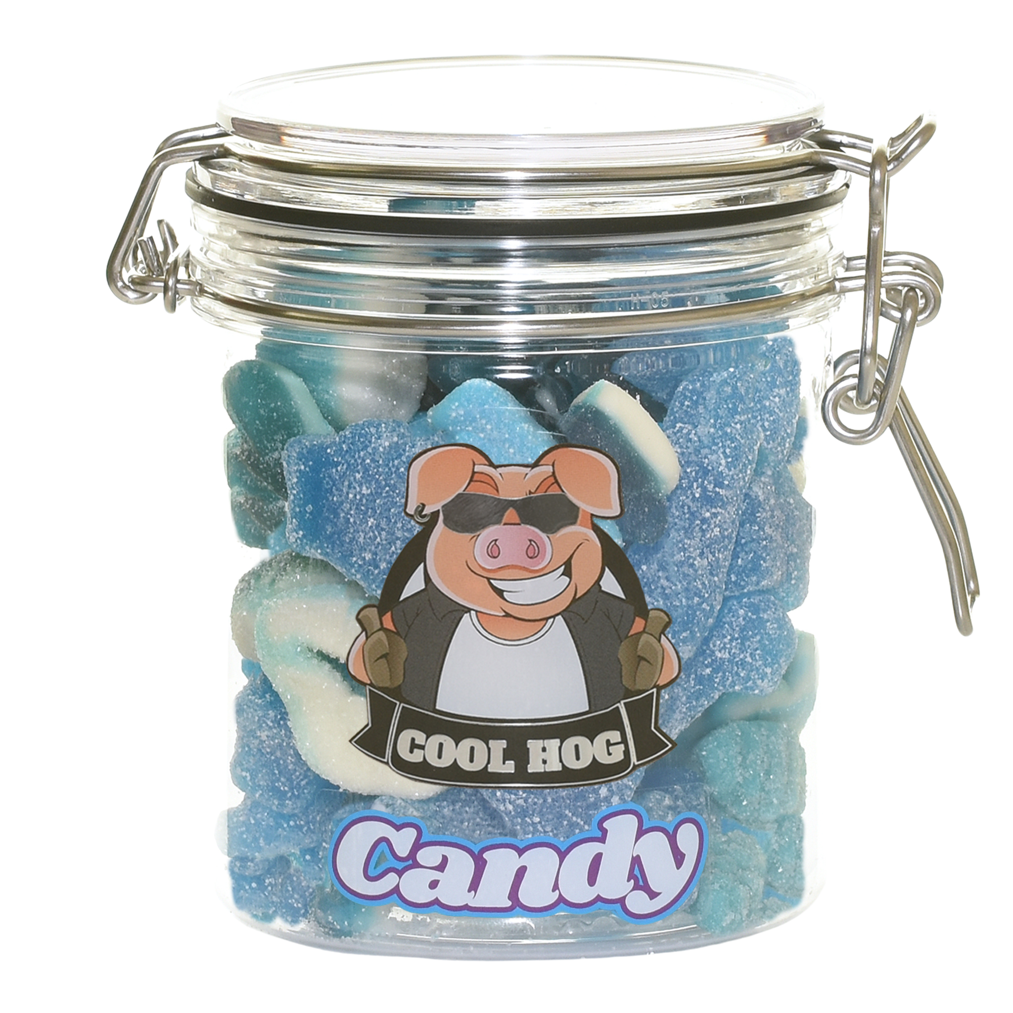 Sky's The Limit Blue Fizzy Mix Candy Gifting Jar - Cool Hog Snacks