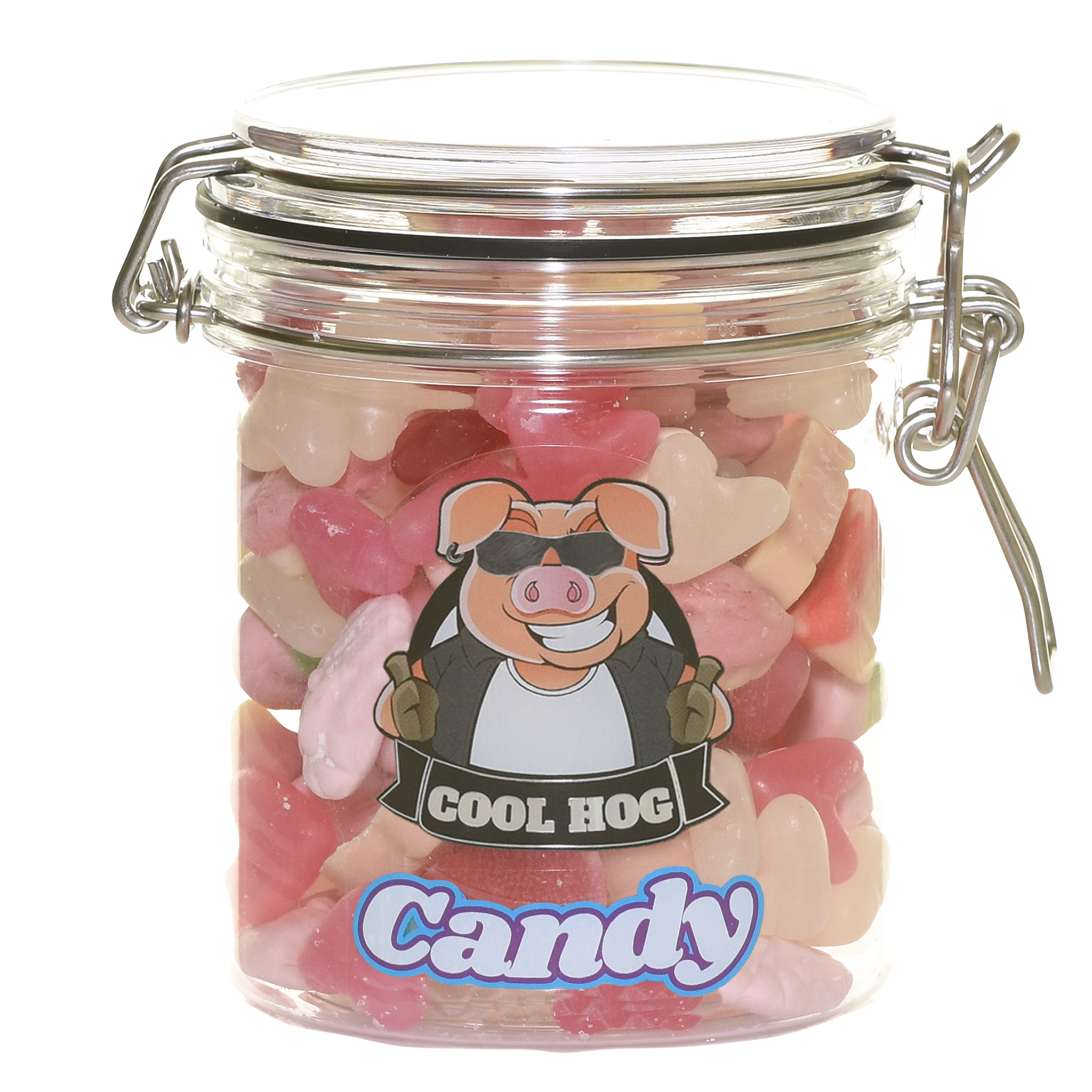 Pretty In Pink Candy Gifting Jar - Cool Hog Snacks
