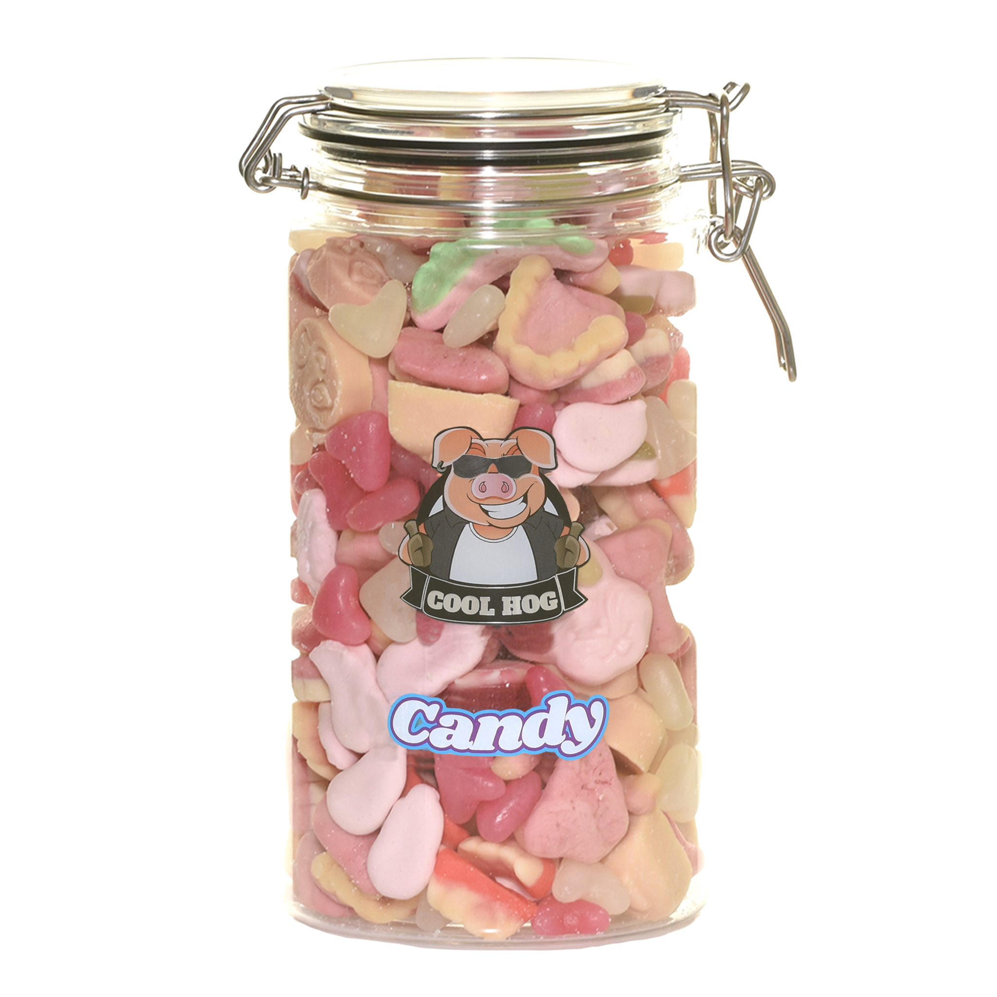 Pretty In Pink Candy Gifting Jar - Cool Hog Snacks