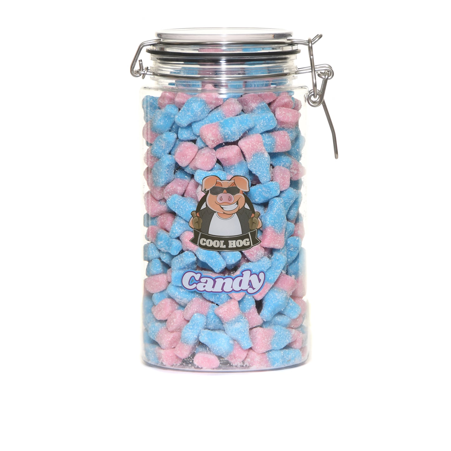 Vegan Fizzy Bubblegum Bottles Candy Gifting Jar