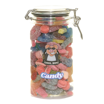 Vegan Assorted Fizzy Mix Candy Gifting Jar - Cool Hog Snacks