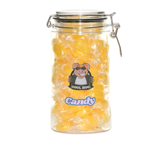 Traditional Wrapped Lemon Sherbet Candy Gifting Jar