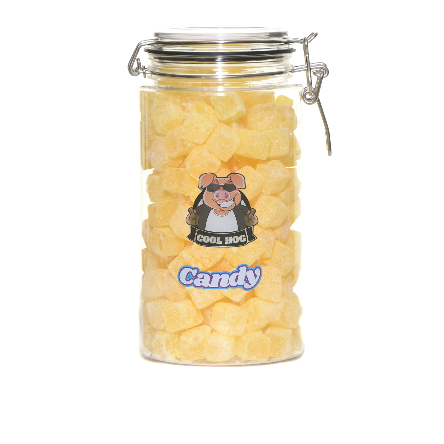 Traditional Pineapple Cubes Candy Gifting Jar