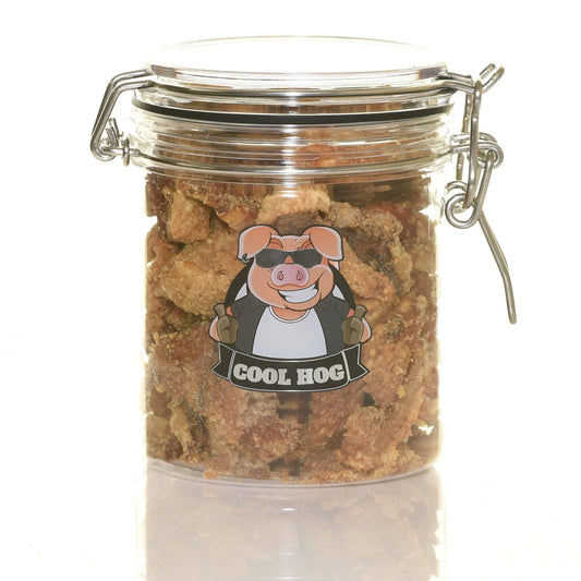 Bacon Flavour Pork Scratching Jar - Cool Hog Snacks