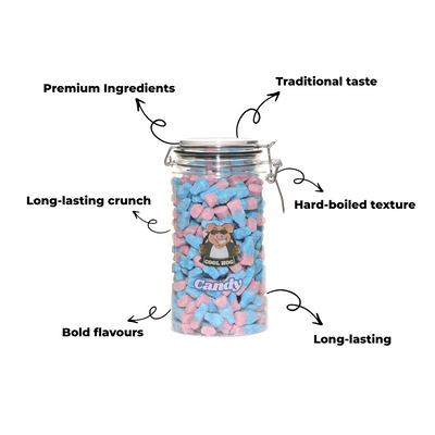 Fizzy Bubblegum Bottles Candy Gifting Jar