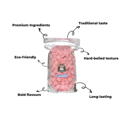 Traditional Cola Cubes Candy Resealable Bag - 1KG - Cool Hog Snacks