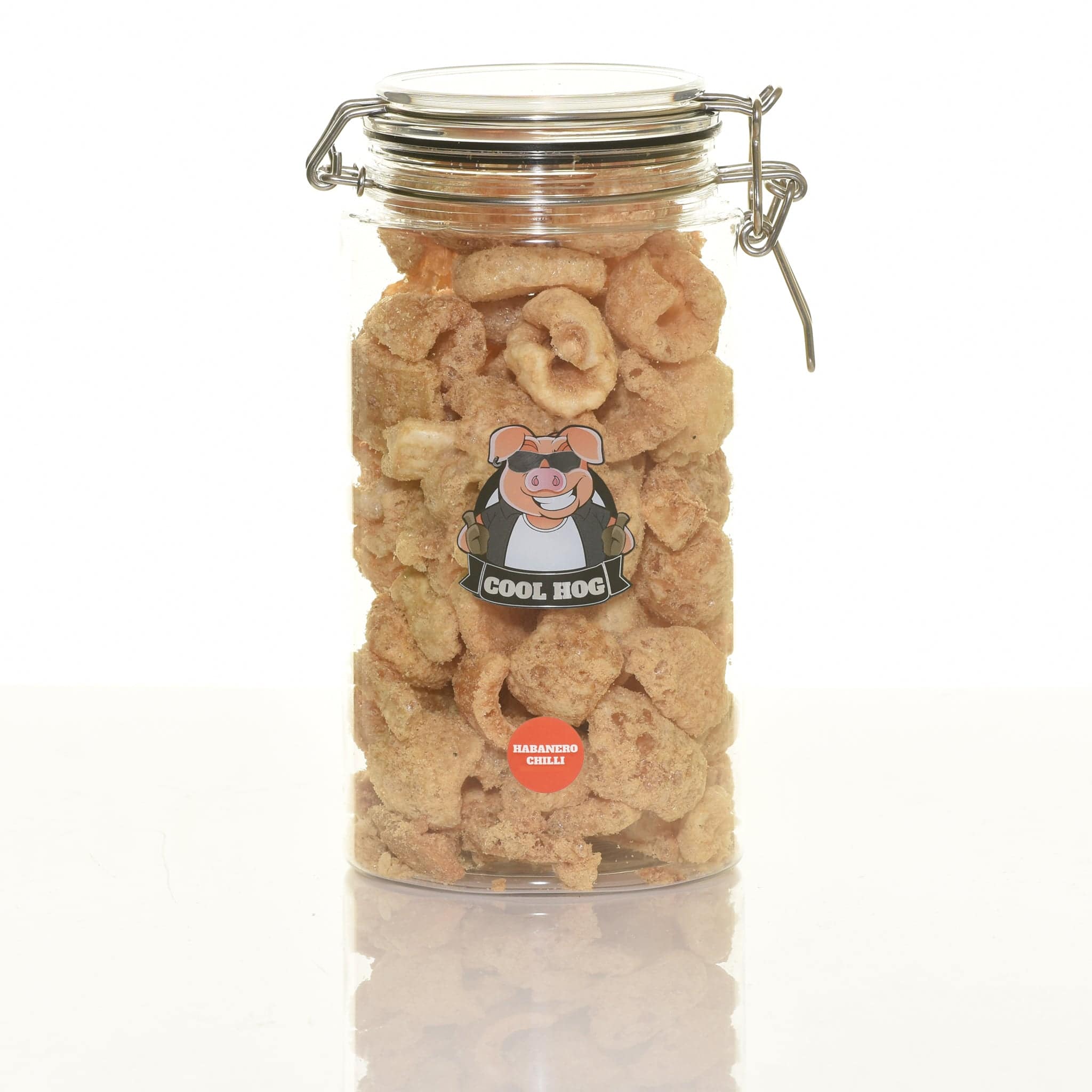 Habanero Chilli Flavour Pork Scratching Jar - Cool Hog Snacks