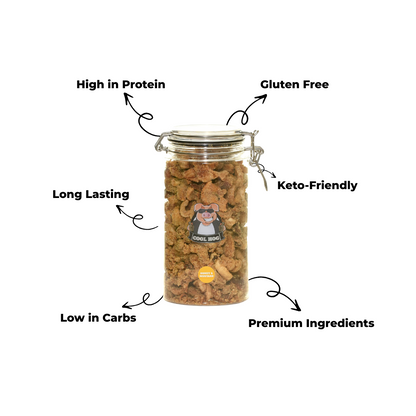 Honey & Mustard Flavour Pork Scratching Jar - Cool Hog Snacks