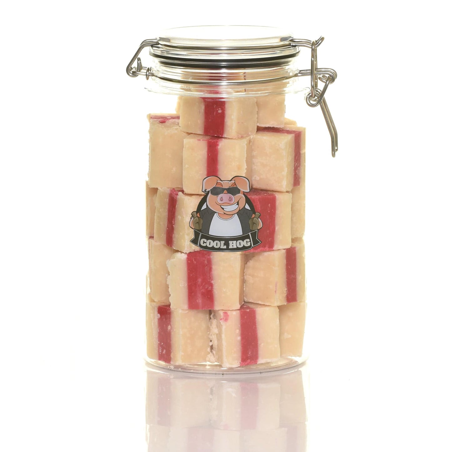 Jammie Dodger Flavour Fudge Jar - Cool Hog Snacks