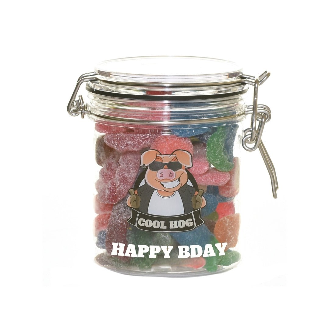 Personalised Candy Gifting Jar - Small - Cool Hog Snacks