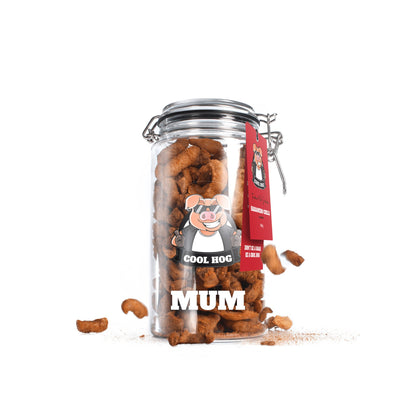 Personalised Pork Scratching Gifting Jar - Large - Cool Hog Snacks