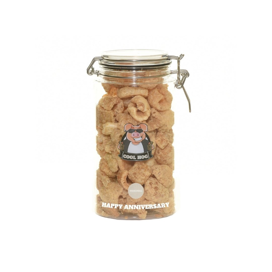 Personalised Pork Scratching Gifting Jar - Large - Cool Hog Snacks