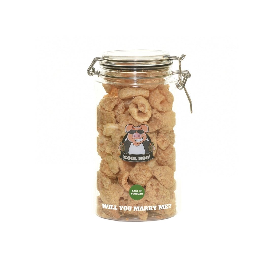 Personalised Pork Scratching Gifting Jar - Large - Cool Hog Snacks