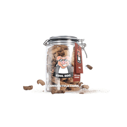 Personalised Pork Scratching Gifting Jar - Small - Cool Hog Snacks