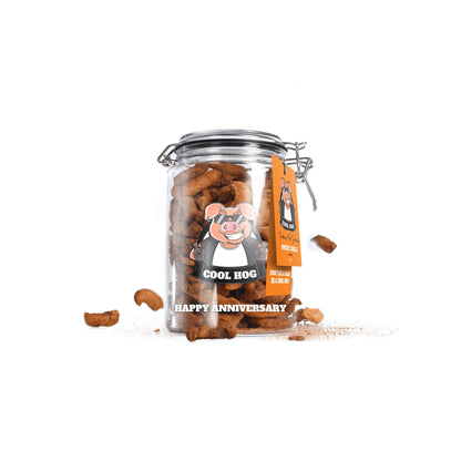 Personalised Pork Scratching Gifting Jar - Small - Cool Hog Snacks