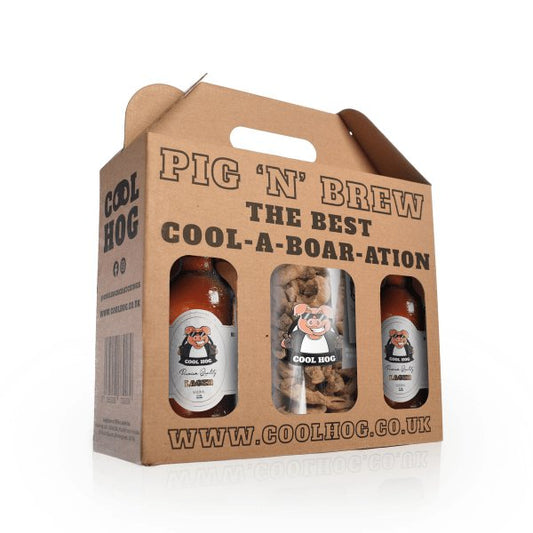 Pig ‘N’ Brew Gift Set - Cool Hog Snacks