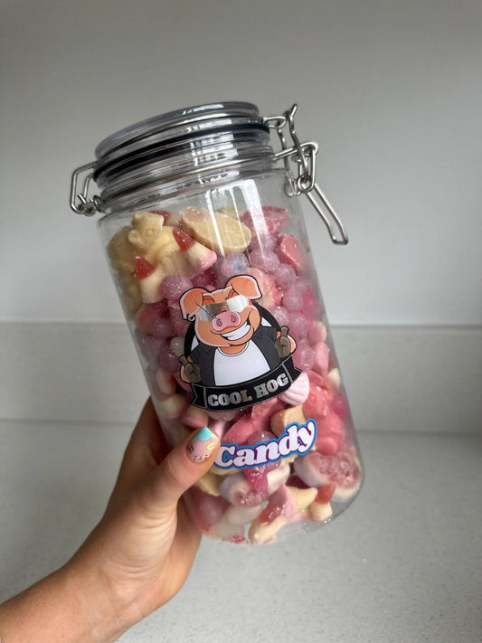 Pretty in Pink Gifting Jar - Cool Hog Snacks