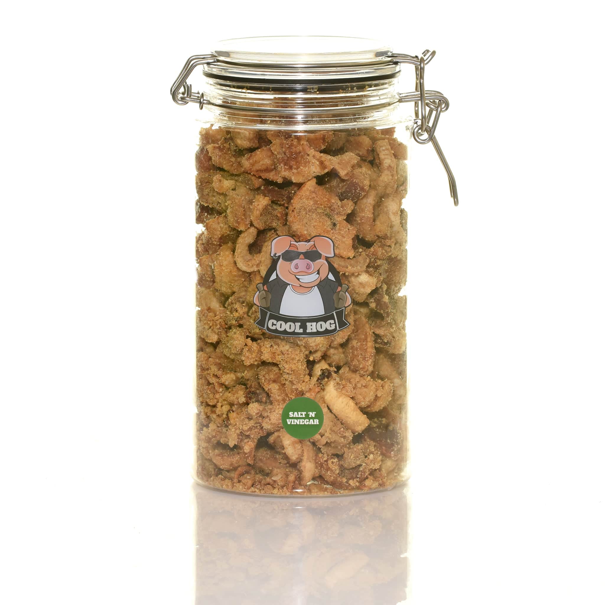 Salt & Vinegar Flavour Pork Scratching Jar - Cool Hog Snacks