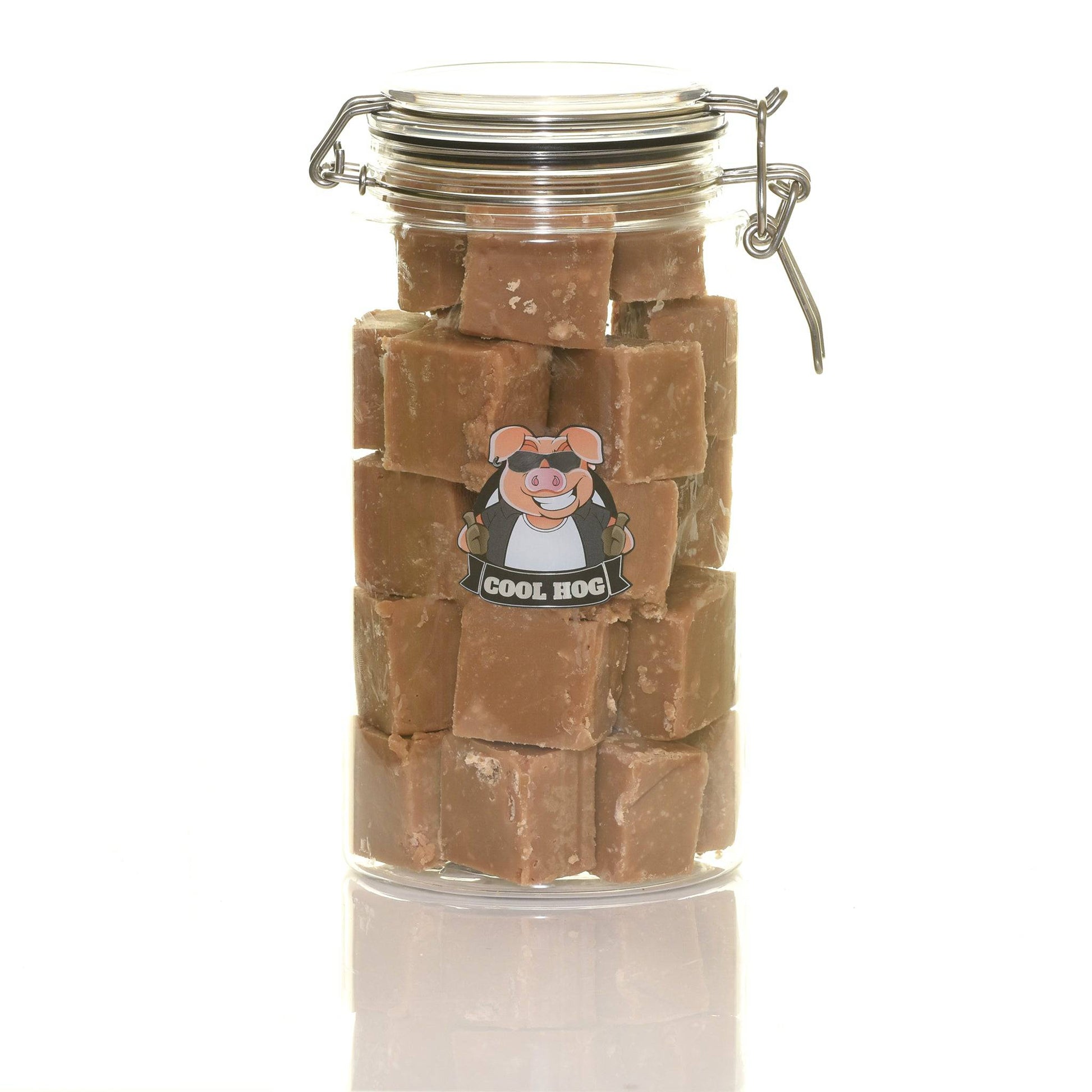 Salted Caramel Flavour Fudge Jar - Cool Hog Snacks