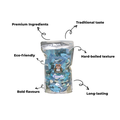 Sky's The Limit Blue Fizzy Mix Candy Resealable Bag - 1KG - Cool Hog Snacks
